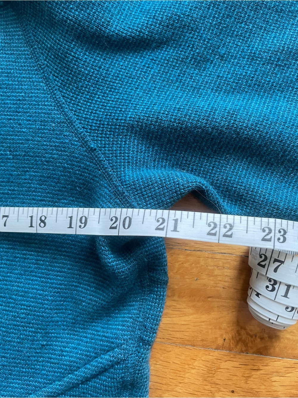 Title Nine Teal Wool Blend Shacket - Picture 7 of 10